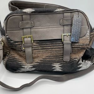 Street Level Satchel Aztec Print Crossbody/Satchel -New